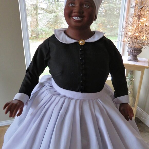 NIB Franklin Mint 1989 Hattie McDaniel Mammy Gone With The Wind Porcelain Doll - Picture 7 of 13